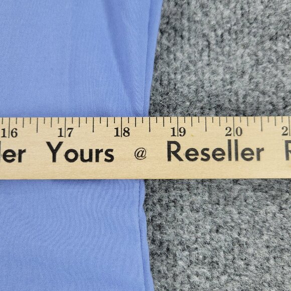 Scrubstar Scrub Top Shirt Women's Small Blue V-Neck Short Sleeve Pocket Uniform - Picture 10 of 13